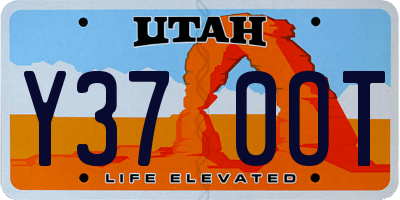 UT license plate Y370OT