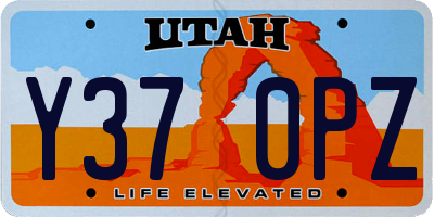 UT license plate Y370PZ