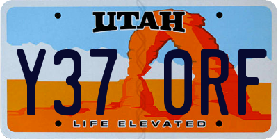 UT license plate Y370RF