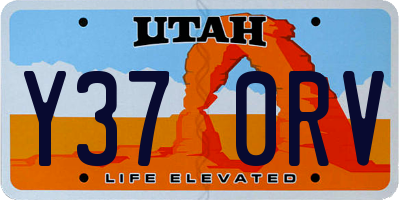 UT license plate Y370RV