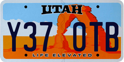 UT license plate Y370TB