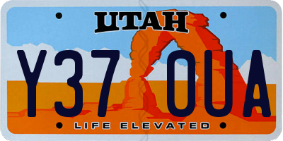 UT license plate Y370UA