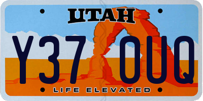 UT license plate Y370UQ