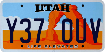 UT license plate Y370UV