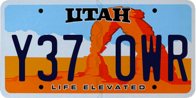 UT license plate Y370WR