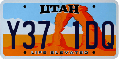 UT license plate Y371DQ
