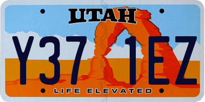 UT license plate Y371EZ