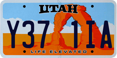 UT license plate Y371IA