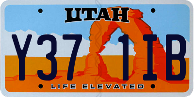UT license plate Y371IB