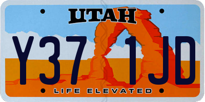 UT license plate Y371JD