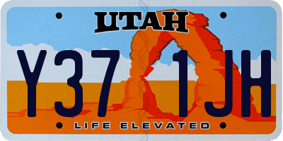 UT license plate Y371JH