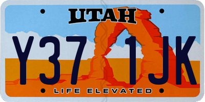 UT license plate Y371JK