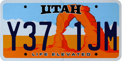 UT license plate Y371JM