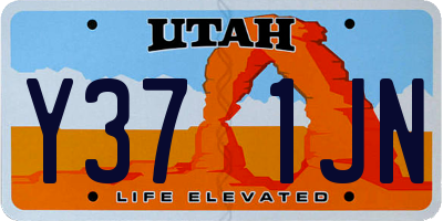 UT license plate Y371JN