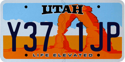 UT license plate Y371JP