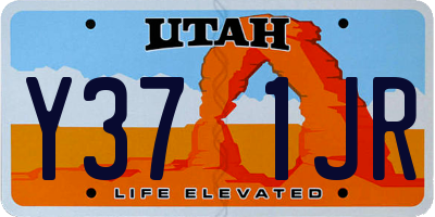 UT license plate Y371JR