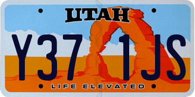 UT license plate Y371JS