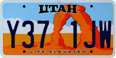 UT license plate Y371JW