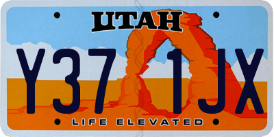 UT license plate Y371JX