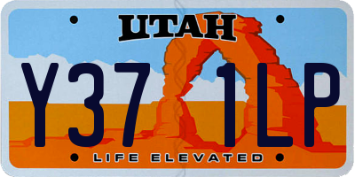 UT license plate Y371LP