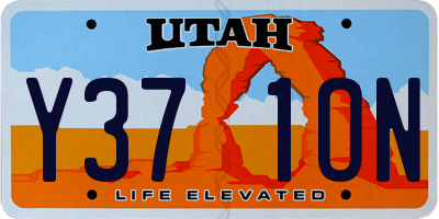 UT license plate Y371ON