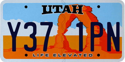 UT license plate Y371PN