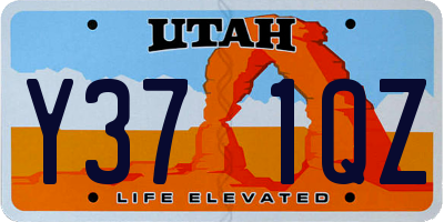 UT license plate Y371QZ