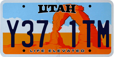 UT license plate Y371TM