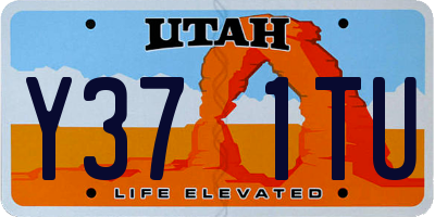 UT license plate Y371TU