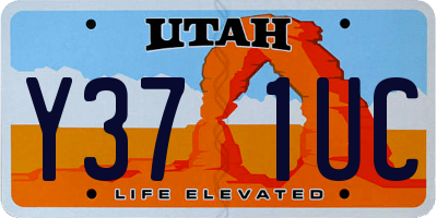 UT license plate Y371UC