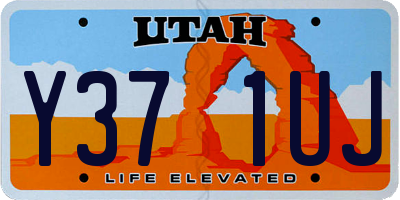 UT license plate Y371UJ