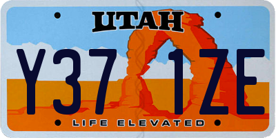 UT license plate Y371ZE