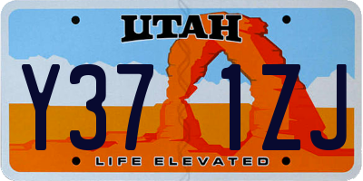 UT license plate Y371ZJ