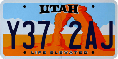 UT license plate Y372AJ