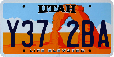 UT license plate Y372BA