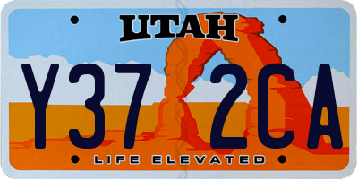 UT license plate Y372CA