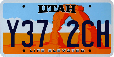UT license plate Y372CH