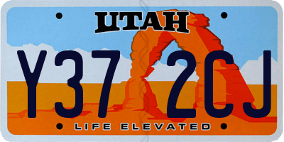 UT license plate Y372CJ