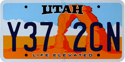 UT license plate Y372CN