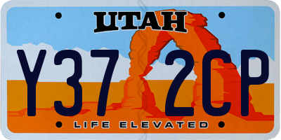 UT license plate Y372CP