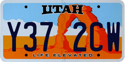 UT license plate Y372CW