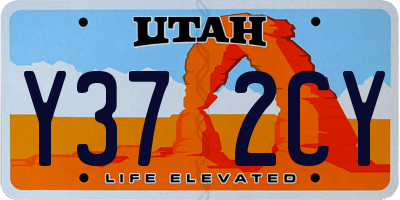 UT license plate Y372CY