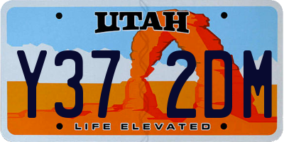 UT license plate Y372DM