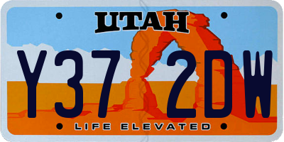 UT license plate Y372DW