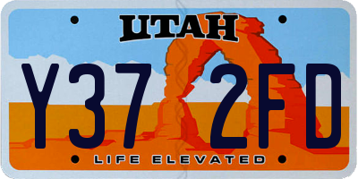 UT license plate Y372FD