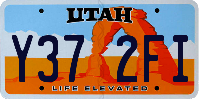 UT license plate Y372FI