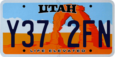 UT license plate Y372FN