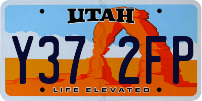 UT license plate Y372FP