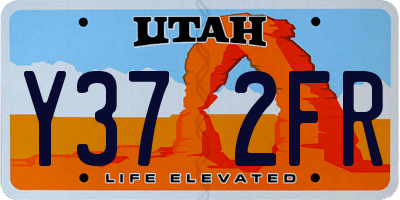UT license plate Y372FR
