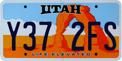 UT license plate Y372FS